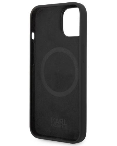Калъф Karl Lagerfeld - MS Karl Head, iPhone 13/14, черен - 2